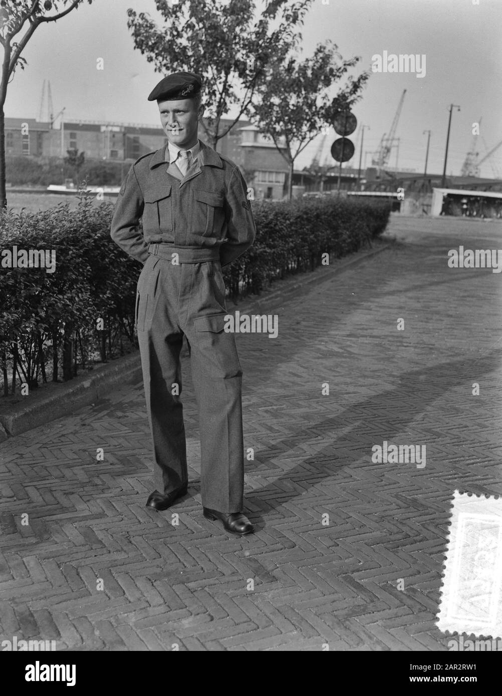 Uniforme Marines corrente Battle Dress, vecchio blu torna in uso Data: 23 Settembre 1955 Parole Chiave: Navy, Marines, militare, Uniforms Institution Name: KNsm Foto Stock