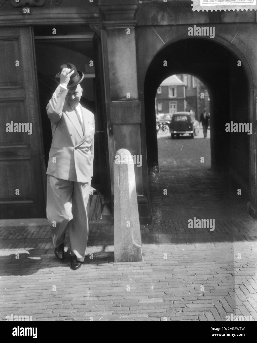 Costituzione del gabinetto all'Aia Data: 15 maggio 1959 Località: L'Aia Parole Chiave: Formazioni del gabinetto, politica Foto Stock