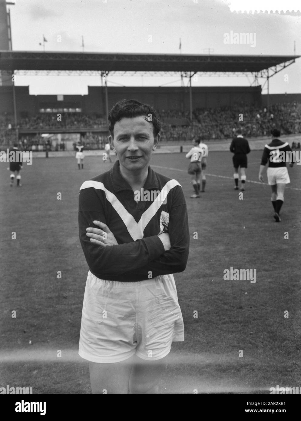 SC Enschede v DWSA 4-2, Abe Lastra Data: 18 aprile 1960 Nome personale: Lestra, Abe Nome istituzione: SC Enschede Foto Stock