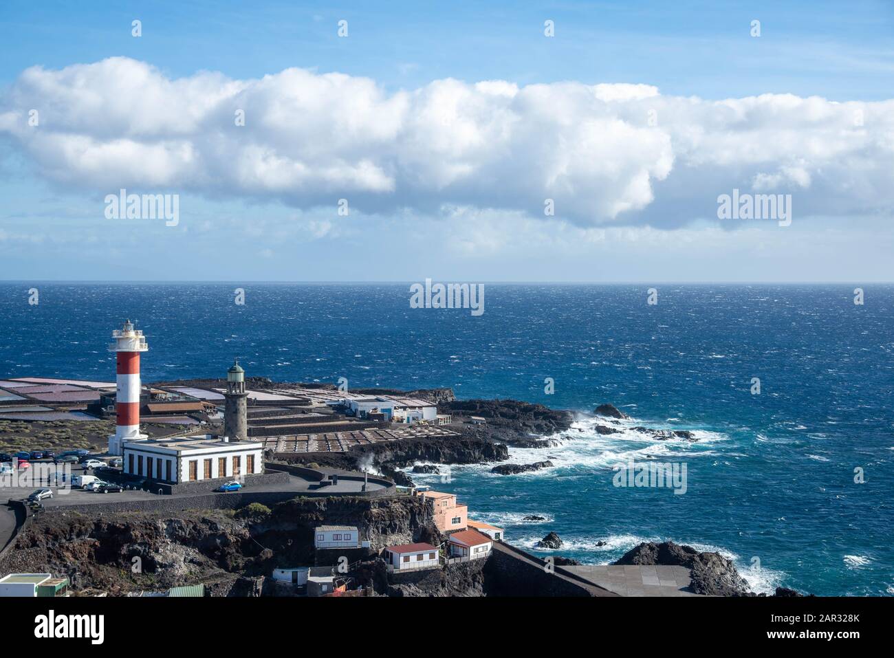 Salinas de Fuencaliente. Gemellaggio a Fuencaliente a la Palma, isola delle Canarie, Spagna Foto Stock