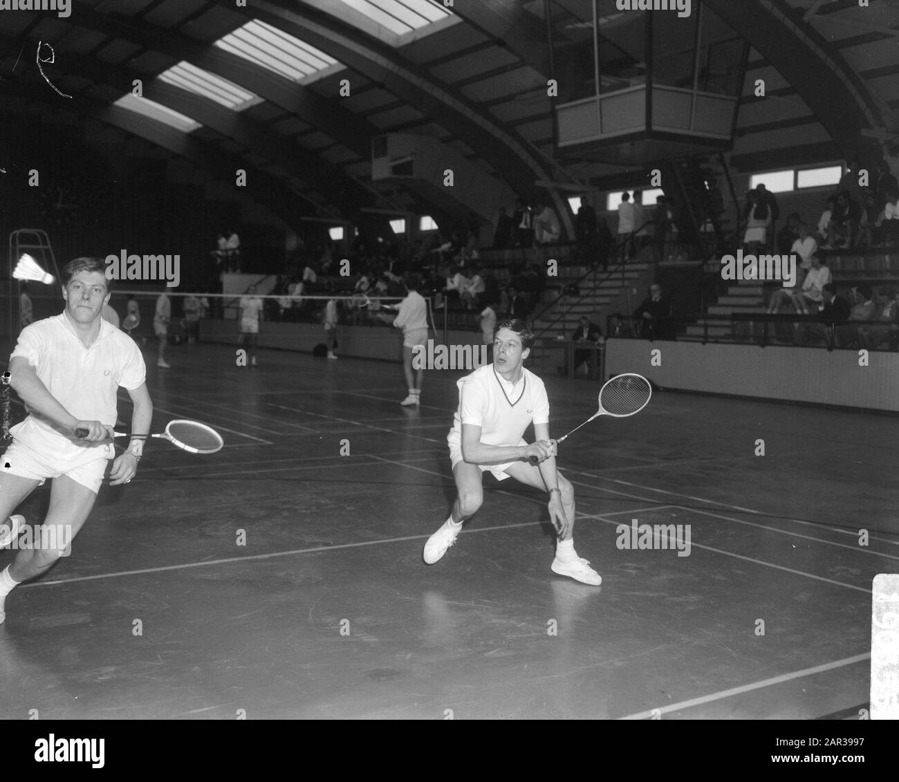 Campionati Olandesi Di Badminton, Boudewijn The Knight Data: 16 Aprile 1966 Parole Chiave: Badminton, Campionati Nome Personale: Boudewijn De Knight Foto Stock
