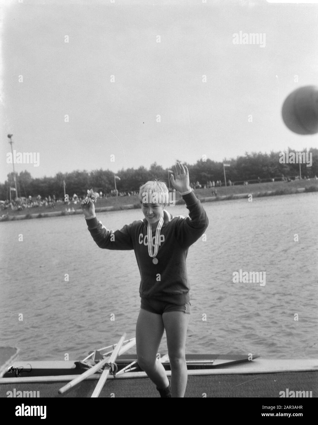 Campionati Europei Di Aratura 1966, Skiffeuse Russo Constantinova; Foto Stock