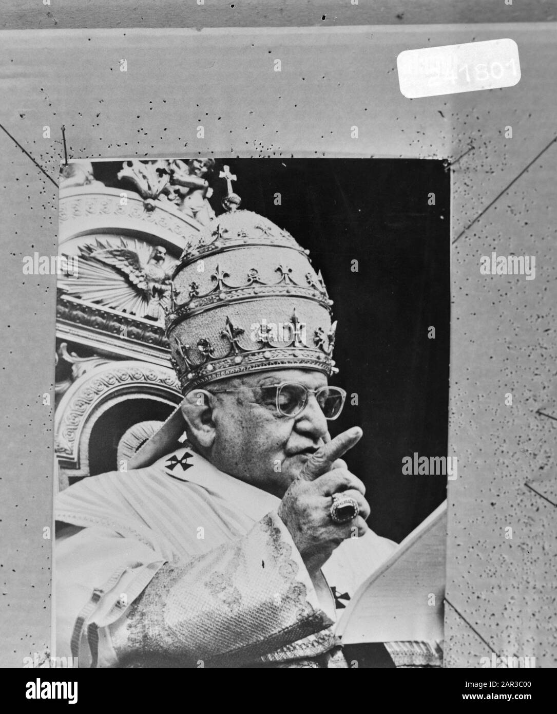 Papa Giovanni XXIII, titolo Data: 15 gennaio 1971 Parole Chiave: Papi Nome personale: Giovanni XXIII (papa) Foto Stock