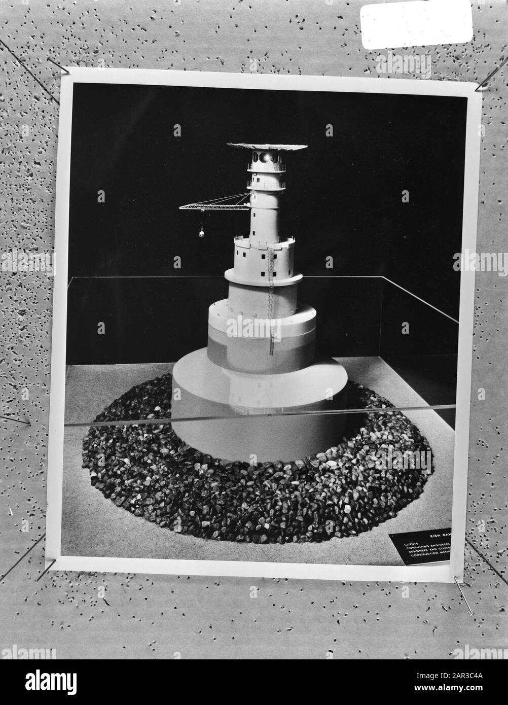 Lighthouse Royal Sovereign Annotation: Repronegative Date: May 21, 1971 Parole Chiave: Scale model, fari Foto Stock