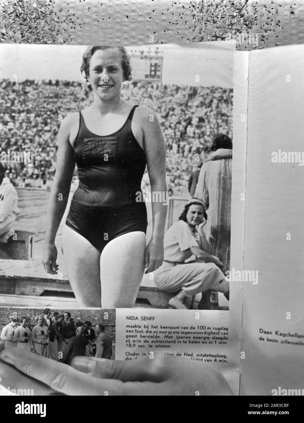 Nida Senff (nuotatore) alle Olimpiadi del 1936 Data: 1936 Parole Chiave: Nuotatori Foto Stock