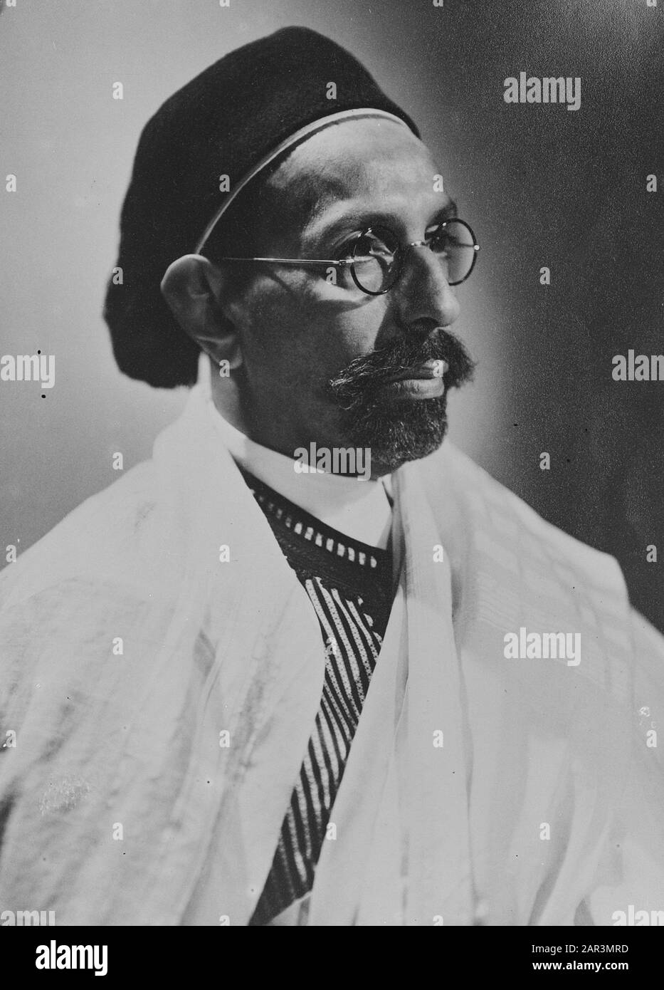 Emir di Cirenaica nuovo Re di Libia dal 1° gennaio 1951: Sayyid Mohammed Idris bin Muhammad al-Mahdi AS-Senussi [Idris di Libia]; Foto Stock