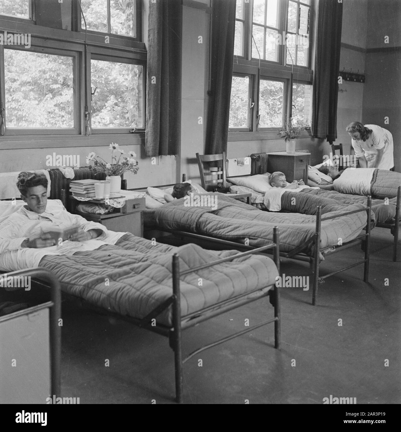 Croce Rossa: Zwolle Zwolle Data: 1945 Luogo: Overijssel, Zwolle Parole Chiave: Seconda Guerra Mondiale, Ospedali Foto Stock