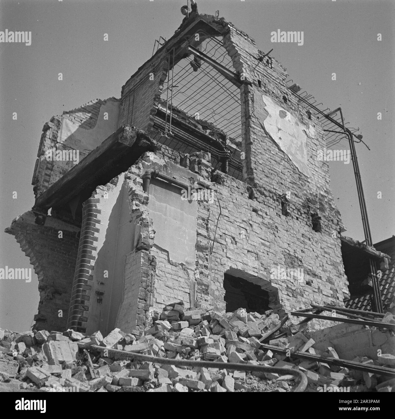 Devastazioni: Groningen Seconda Guerra Mondiale, Devastazione, Groningen Data: 1945 Luogo: Groningen Parole Chiave: Devastazioni, Seconda Guerra Mondiale Foto Stock
