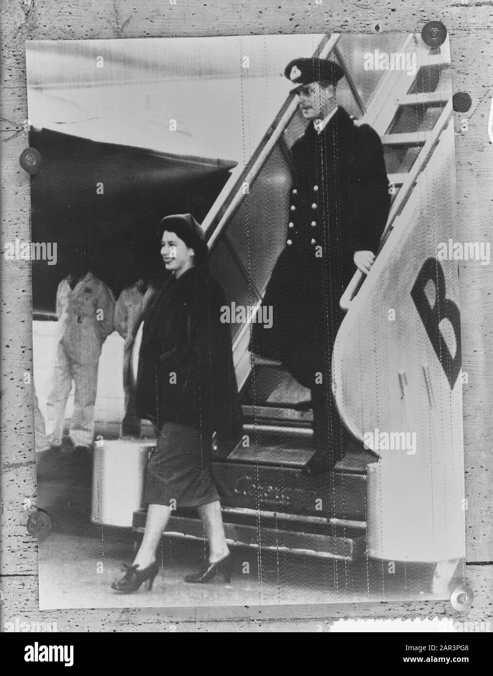 Princess Elisabeth e Duke of Edinburgh arrivo Canada Data: 9 Ottobre 1951 Località: Canada Parole Chiave: Arrivo Nome personale: Elisabeth PRINCESS Foto Stock
