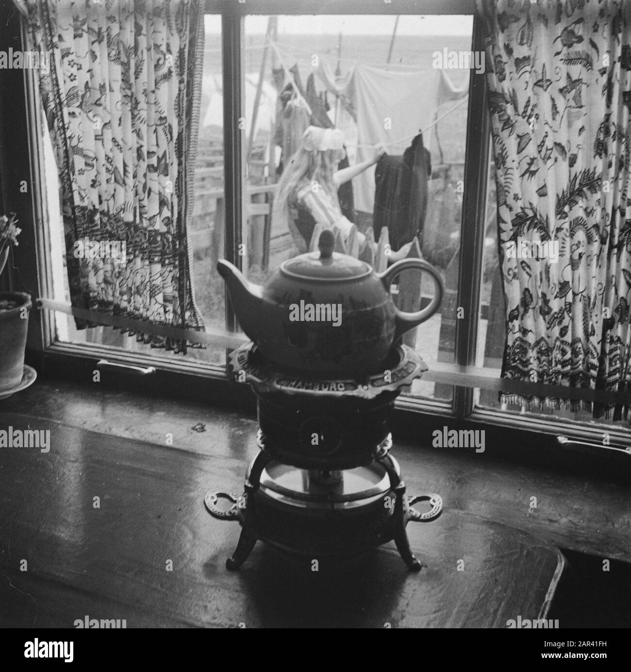 Lavanderia A Marken Data: 22 Maggio 1947 Località: Marken Foto Stock