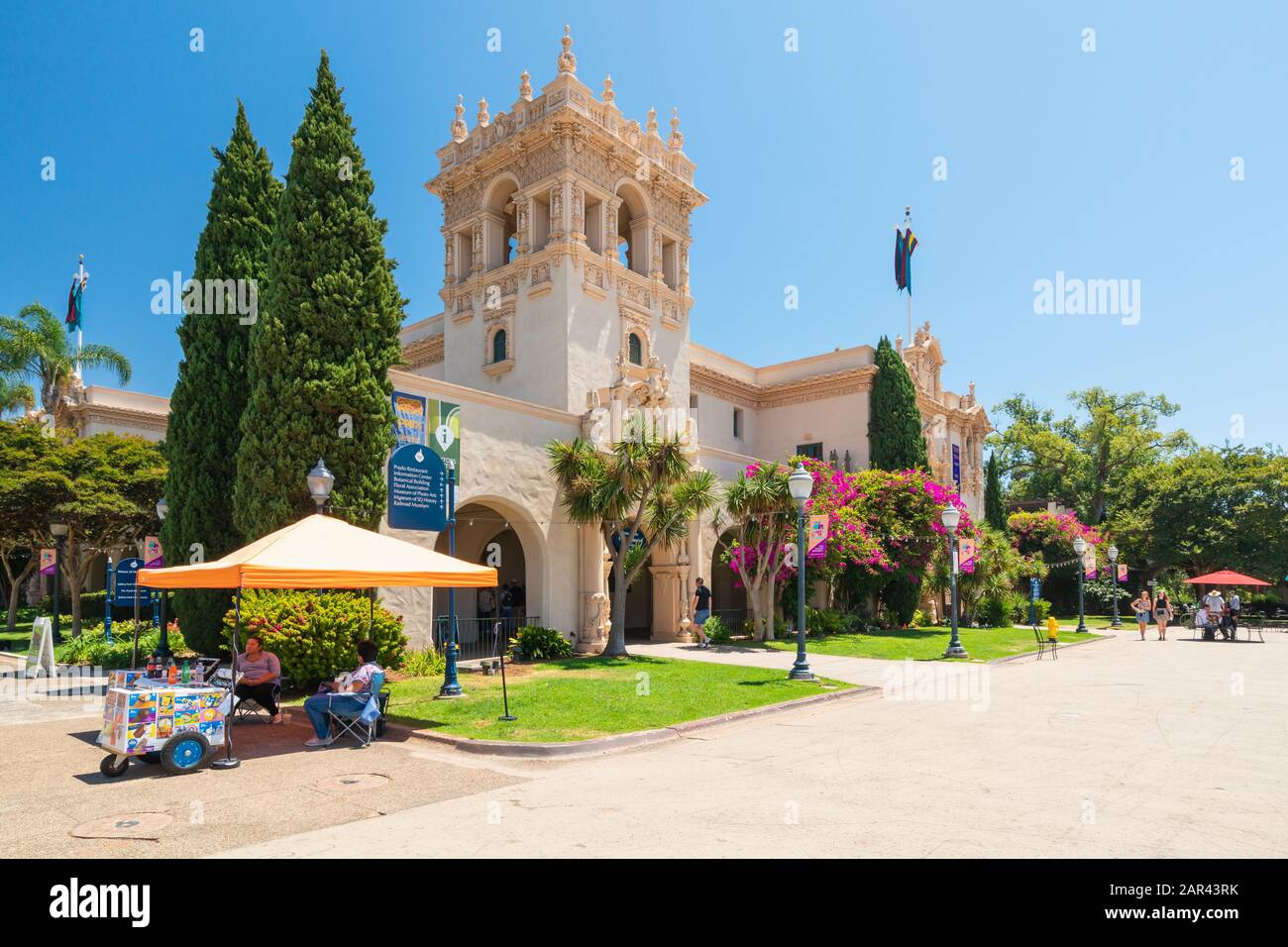 San Diego, California/Usa - 12 Agosto 2019 Balboa Park Plaza De Panama, San Diego, California Foto Stock