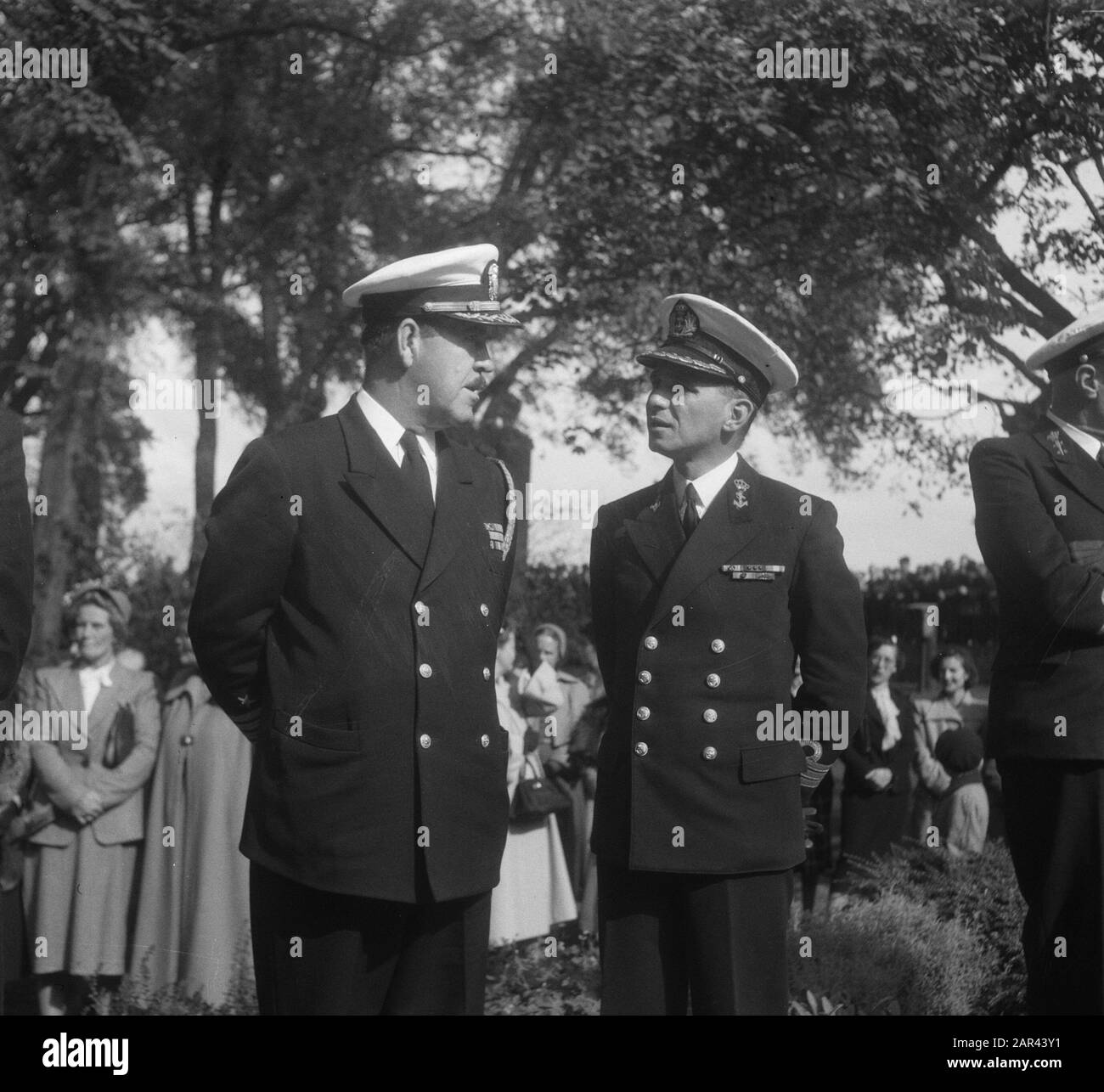 Installazione midshipmen Royal Marine Institute Data: 12 settembre 1950 luogo: Den Helder Parole Chiave: Midshipmen, installazioni, marine Foto Stock