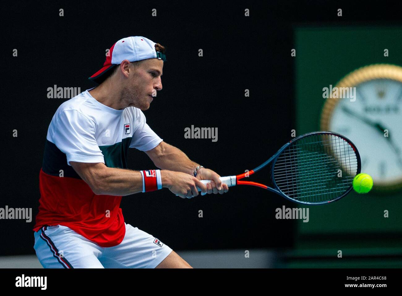 Melbourne, Australia. 26 Gennaio 2020. Diego Schwartzman Durante L'Australian Open. Credito: Dave Hewison/Alamy Live News Foto Stock