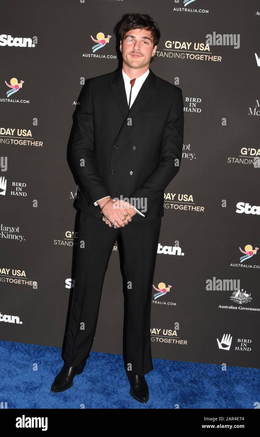 Beverly Hills, California, Stati Uniti 25th Gennaio 2020 attore Jacob Elordi partecipa a G'Day USA 2020 il 25 Gennaio 2020 al Beverly Wilshire Hotel di Beverly Hills, California, Stati Uniti. Foto Di Barry King/Alamy Live News Foto Stock
