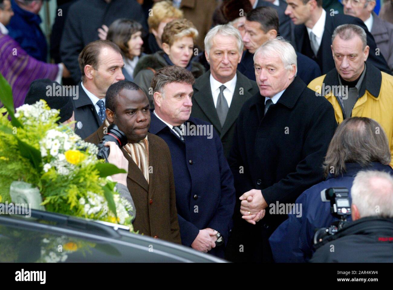 Raymond Goethals Funerailles Funeral Begrafenis Basile Boli Goerges Heylens Christian Piot Robby Rensenbrink Paul Van Himst Odillon Polleunis Picture By Walschaerts Francois Credit: Pro Shots/Alamy Live News Foto Stock