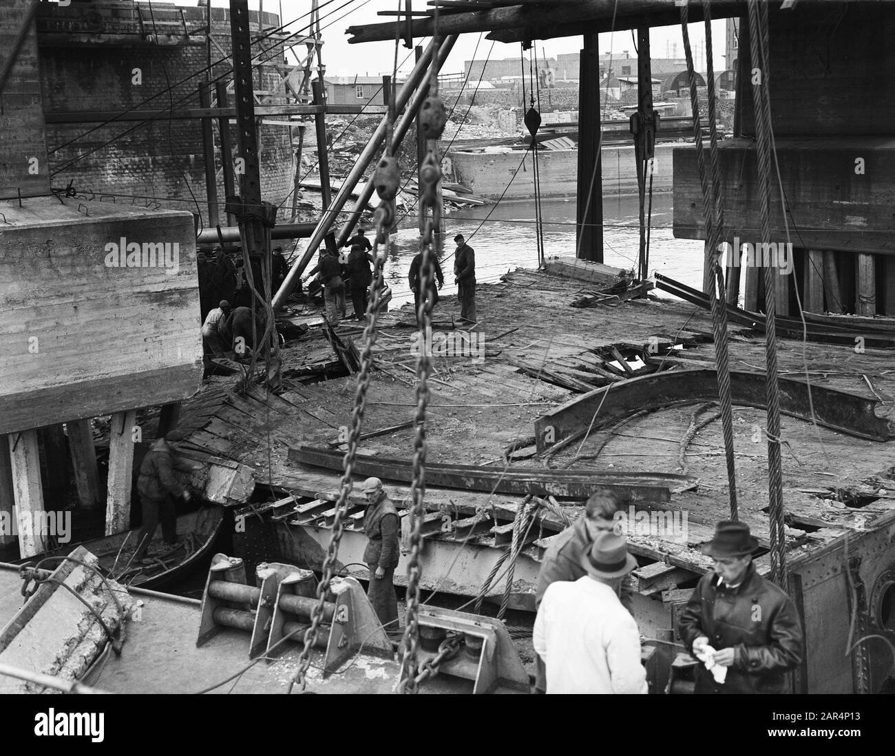 Floating Dock Ajax Data: 7 Maggio 1947 Nome Dell'Istituzione: Ajax Foto Stock