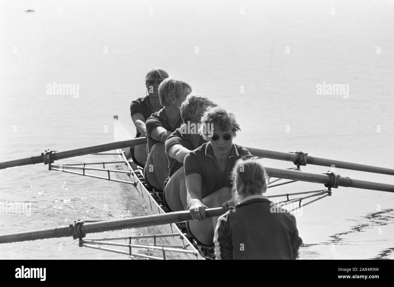 European Women's Rowing Championships, The Eight of Argo in training Data: 26 agosto 1966 Parole Chiave: Campionati di canottaggio Foto Stock