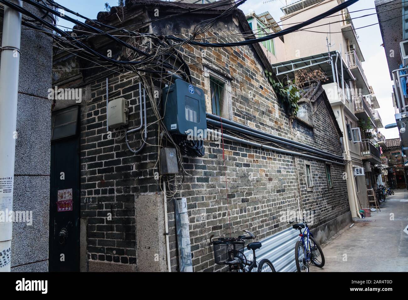 AlL'Interno Di Kat Hing Wai Walled Village, Kam Tin, Hong Kong Foto Stock