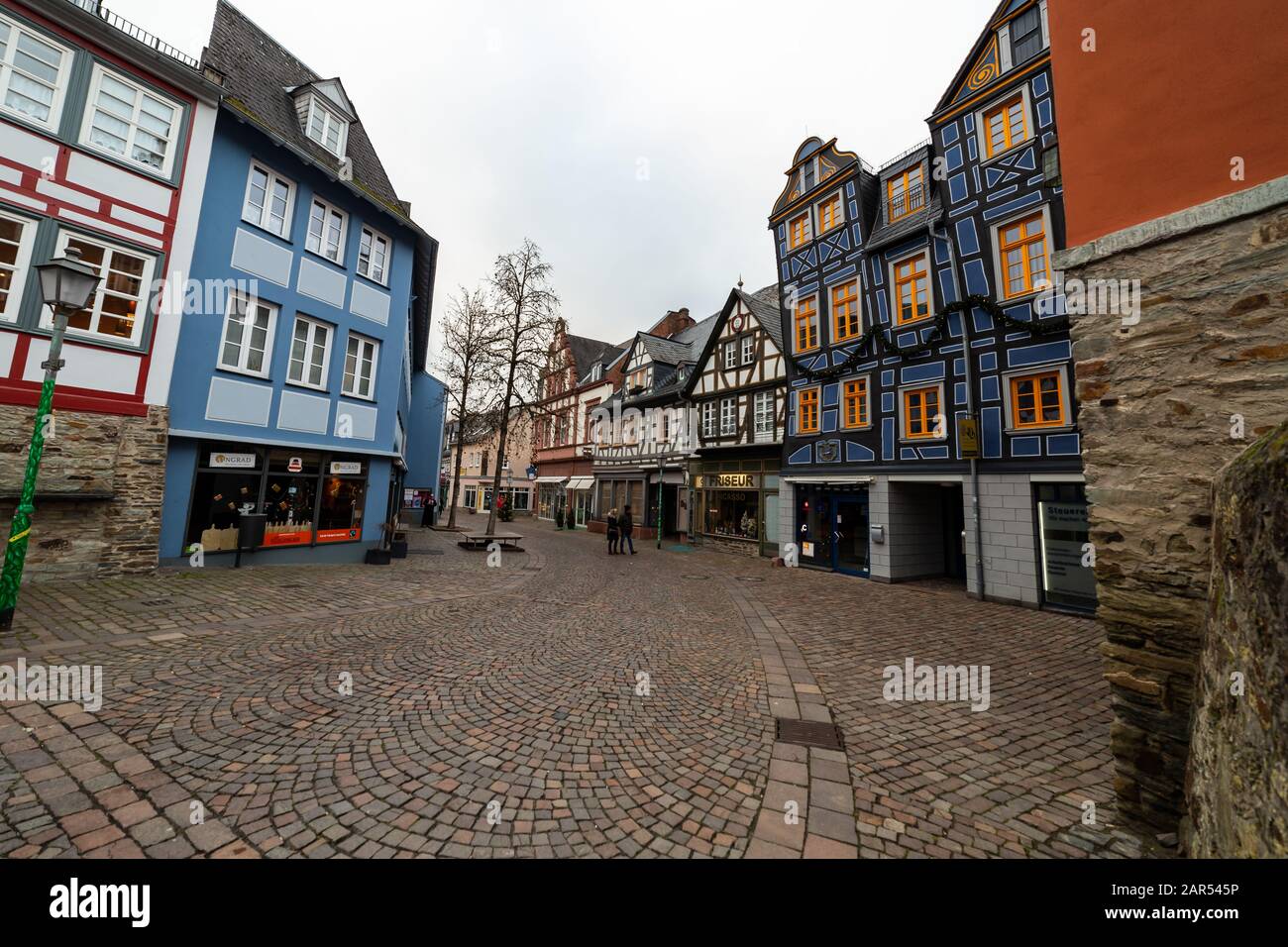 L'antica città di Idstein in germania Foto Stock