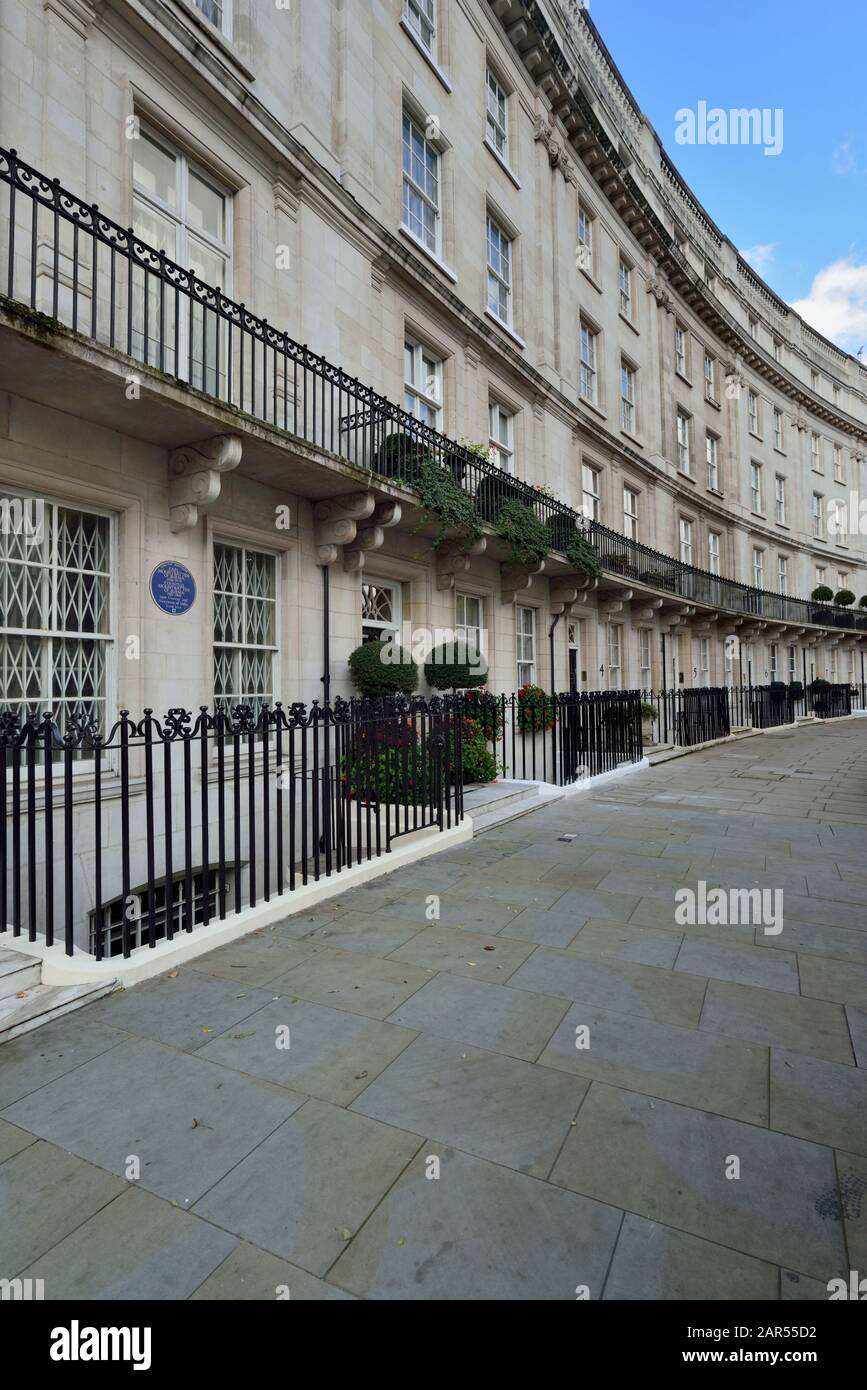 Wilton Crescent, Belgravia, West London, Regno Unito Foto Stock