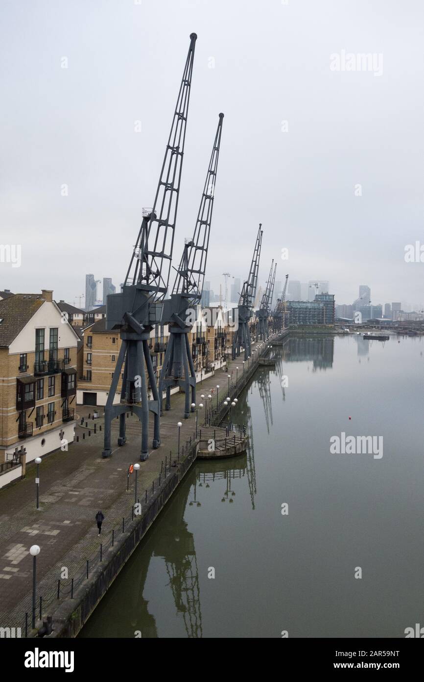 Royal Victoria Docks Housing Development, Londra, Regno Unito Foto Stock