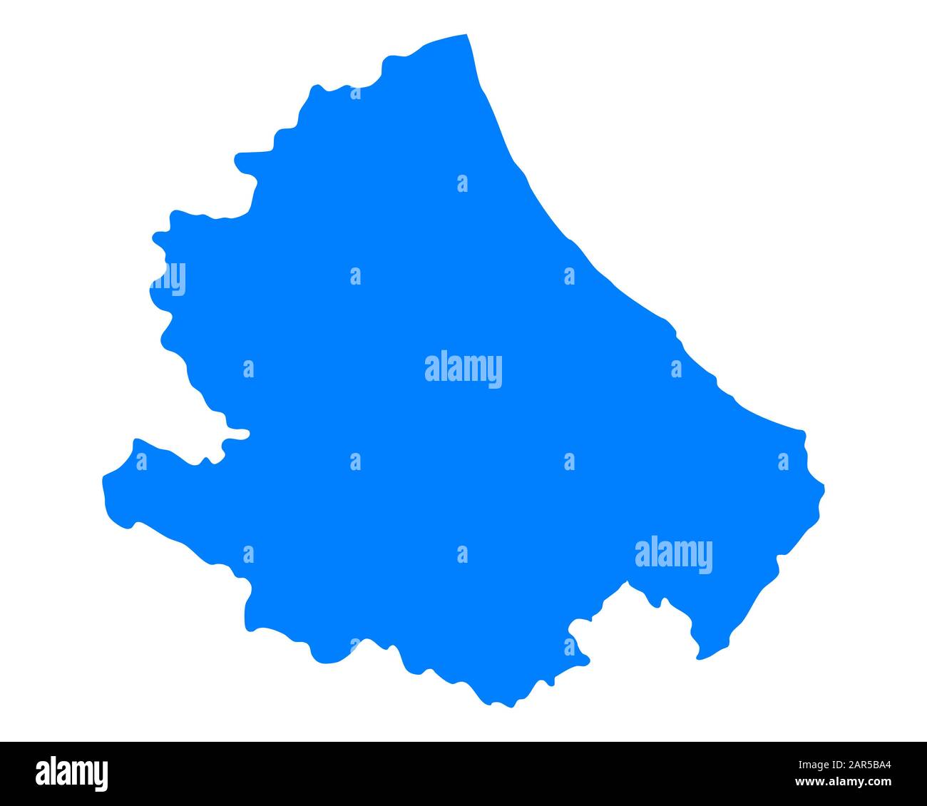 Mappa di Abruzzo Foto Stock