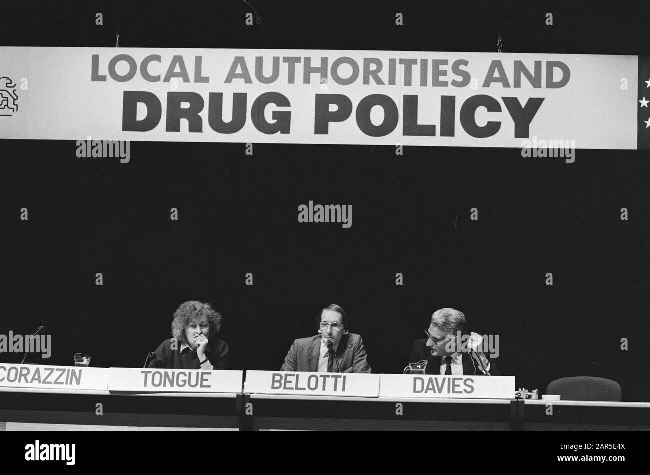 Congresso Internazionale Enti Locali E Politica Sulle Droghe A L'Aia Data: 24 Ottobre 1985 Località: L'Aia, Zuid-Holland Parole Chiave: Congressi Foto Stock