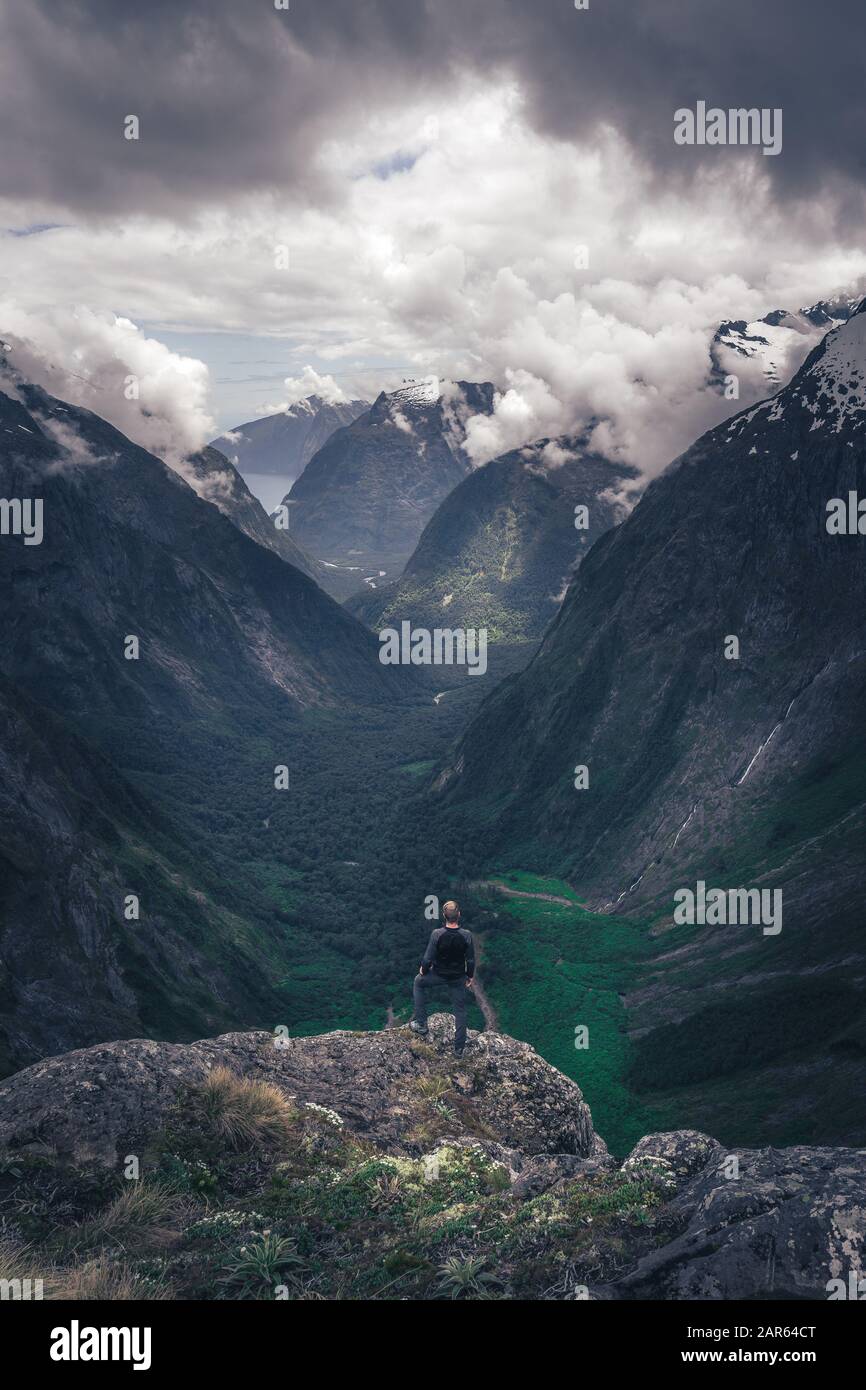 Sentiero Escursionistico Gertrude Saddle, Nuova Zelanda. Foto Stock