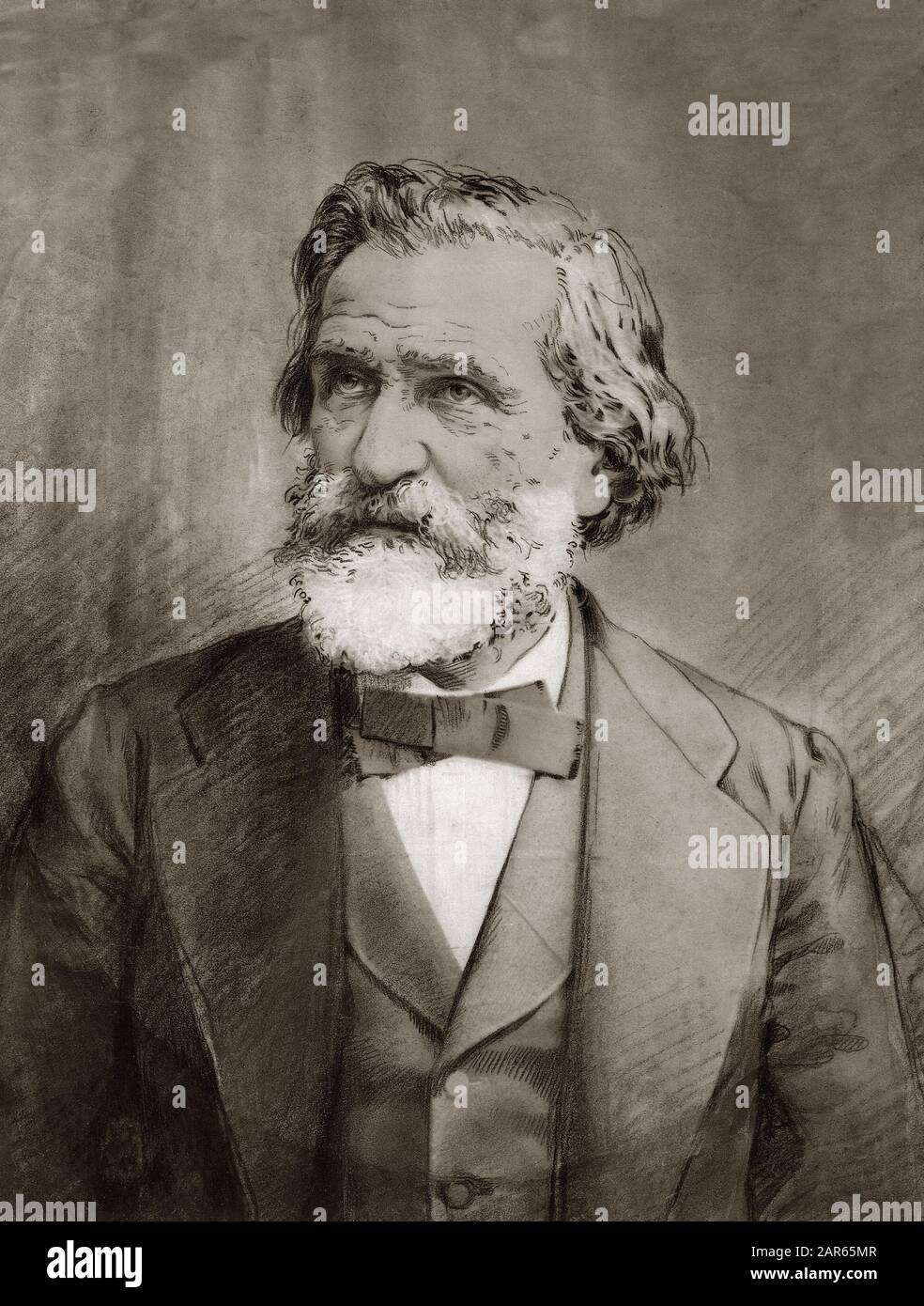 Giuseppe Verdi - Portrait du compositeur italien Giuseppe Verdi (1813 - 1901) vers 1887 Foto Stock
