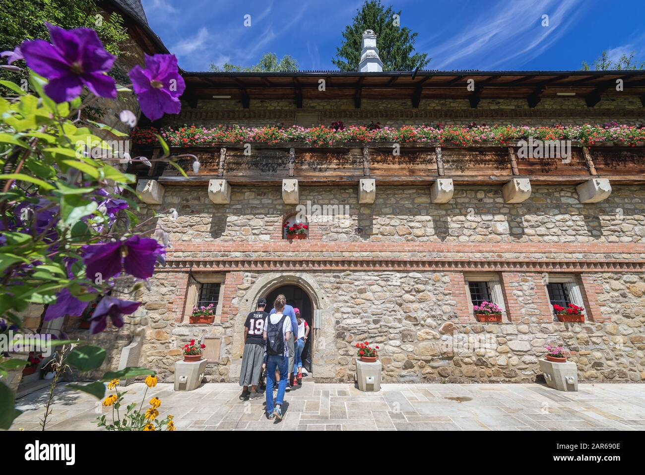 Monastero del monastero di Moldovita - monastero ortodosso rumeno situato nel comune di Vatra Moldovitei, Suceava County, Romania Foto Stock
