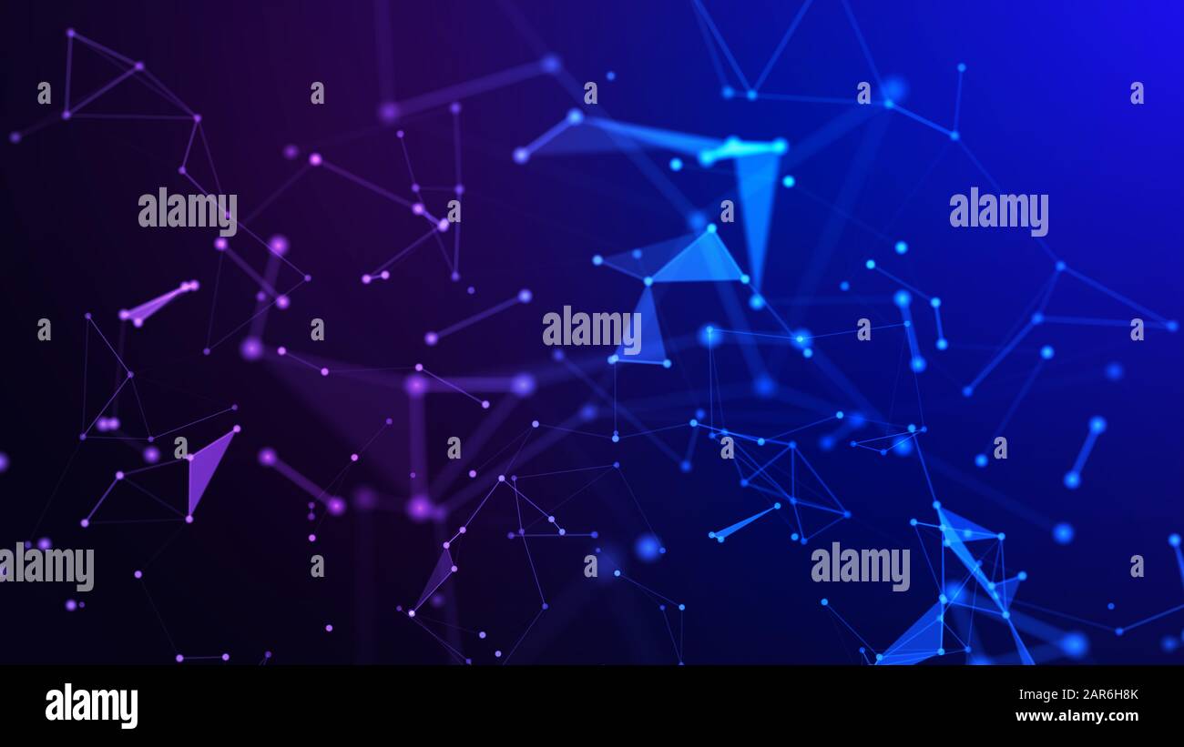 Concetto di rete, di comunicazione di internet. 3d'illustrazione. Foto Stock