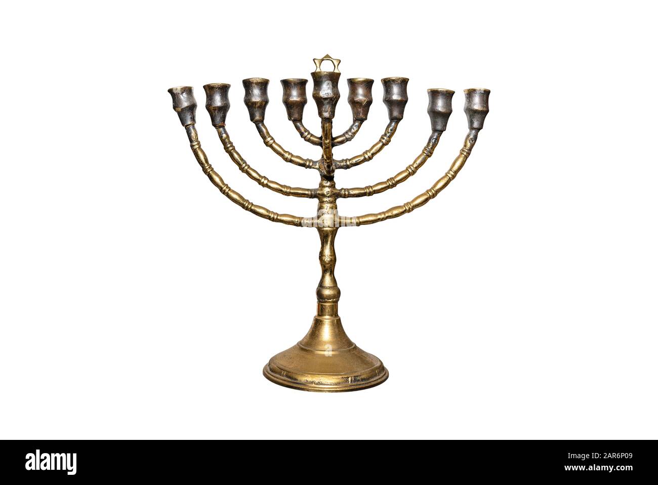 VASSAGO Orecchini A Candelabro Con Stella Di David E Menorah - Gioielli Ebraici In Lega Di Alta Qualità - Regalo Per Hanukkah In Sacchetto Di Velluto - Dimensioni Ciondolo 25x20mm
