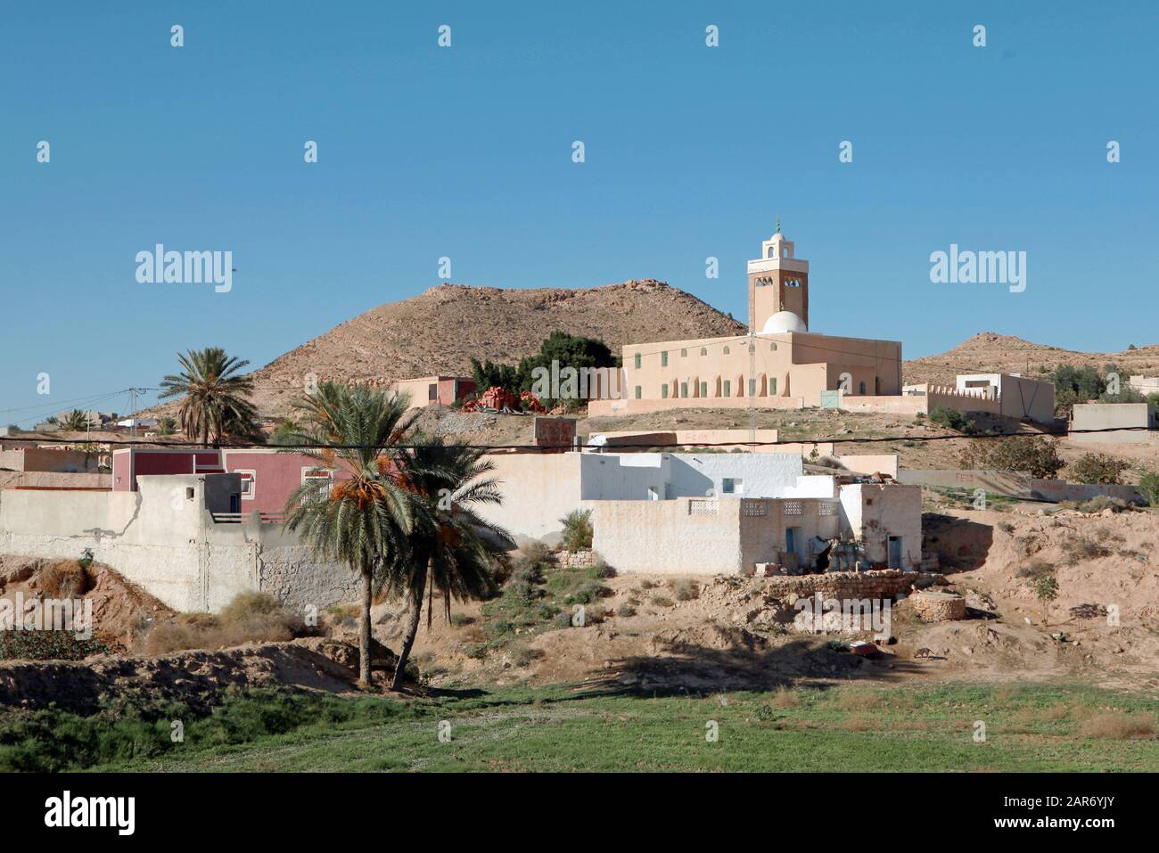 Villaggio berbero Matmata nel sud della Tunisia. Foto Stock