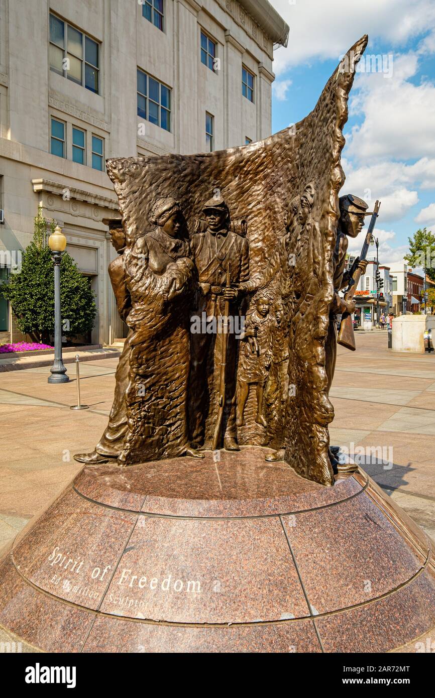African American Civil War Memorial, Vermont Avenue e U Street NW, Washington DC Foto Stock