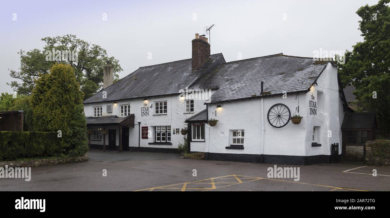 Il Pub Star Inn, Liverton, Devon, Punch Tavers. Foto Stock