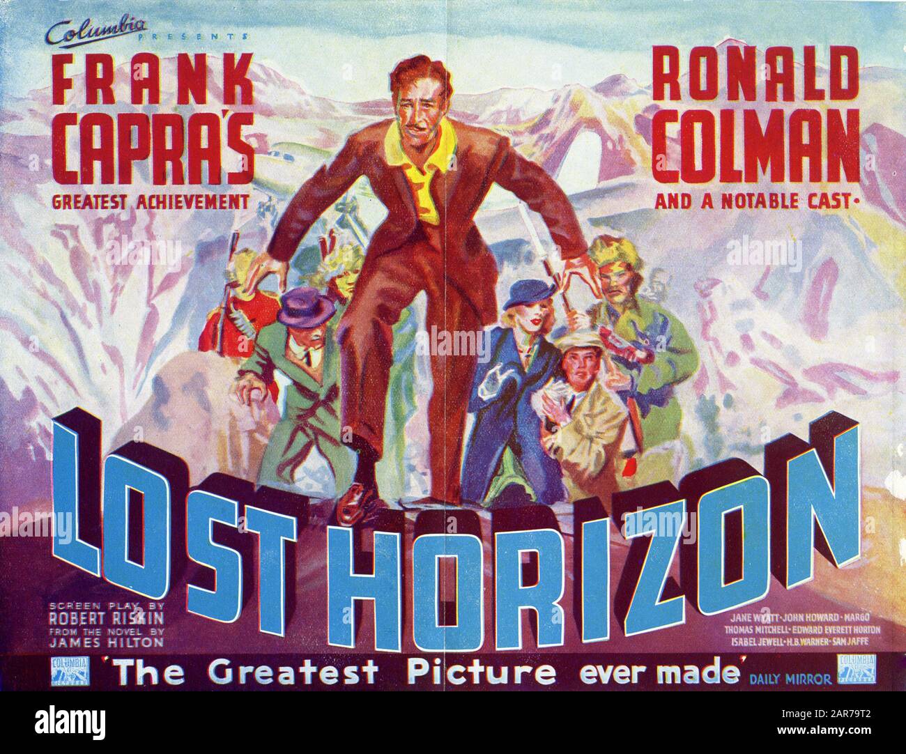 Ronald COLMAN come Robert Conway IN LOST HORIZON 1937 regista FRANK CAPRA romanzo JAMES HILTON sceneggiatura ROBERT RISKIN Columbia Pictures Foto Stock