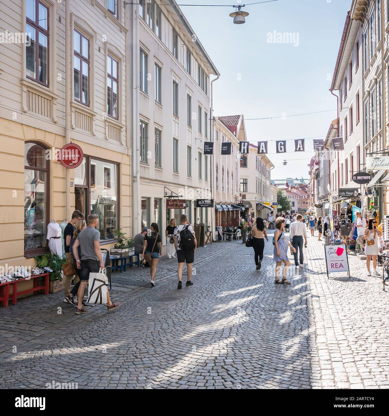 Distretto Di Haga A Gothenburg Foto Stock