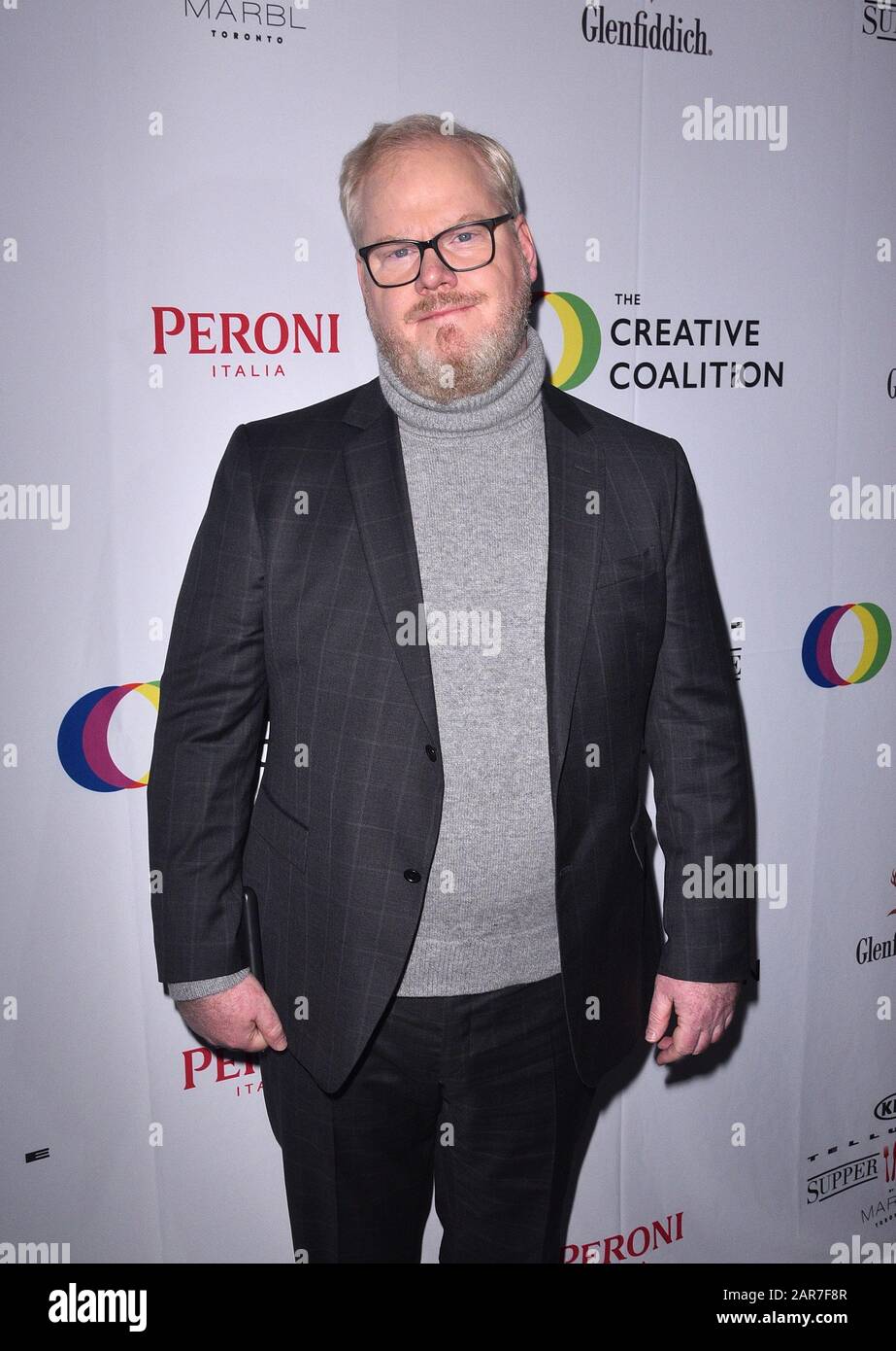 Park CITY, UTAH - 25 GENNAIO: Jim Gaffigan partecipa Alla Cena di gala dei Creative Coalition's Spotlight Initiative Gala Awards presso la suite Kia Telluride Supper il 25 gennaio 2020 a Park City, Utah. Foto: ImageSPACE/MediaPunch Foto Stock