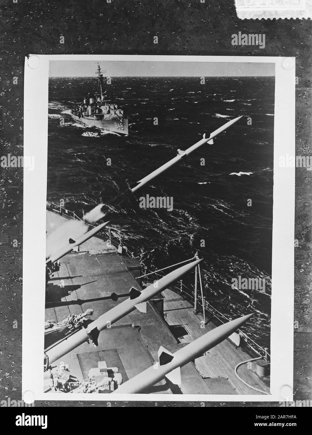 Proiettili guidati per i incrociatori olandesi Data: 7 maggio 1958 Parole Chiave: Proiettili Foto Stock