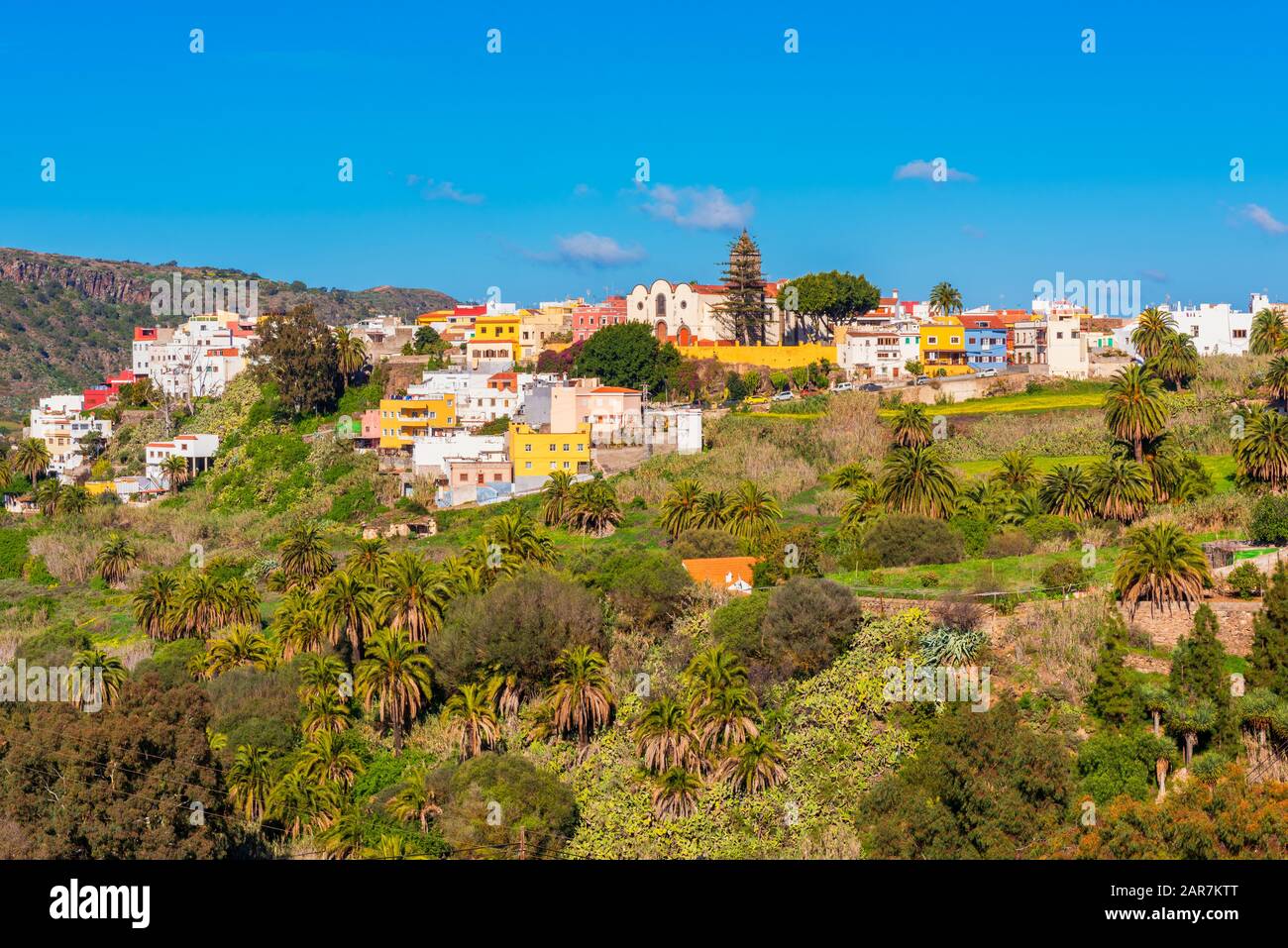 Villaggio Di Santa Brigida Su Gran Canaria Spagna Foto Stock