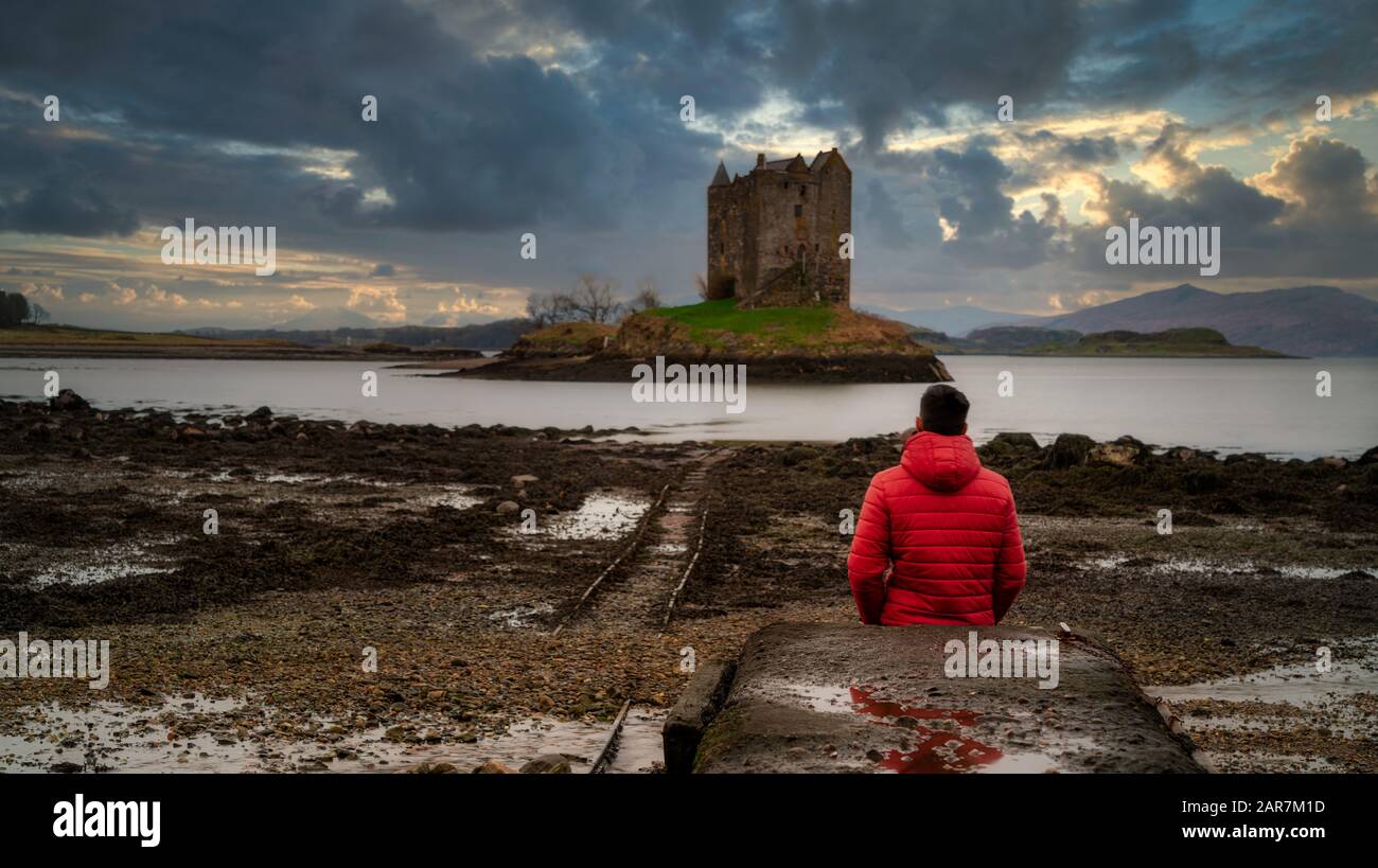 Castle Stalker Scozia Scotland Foto Stock