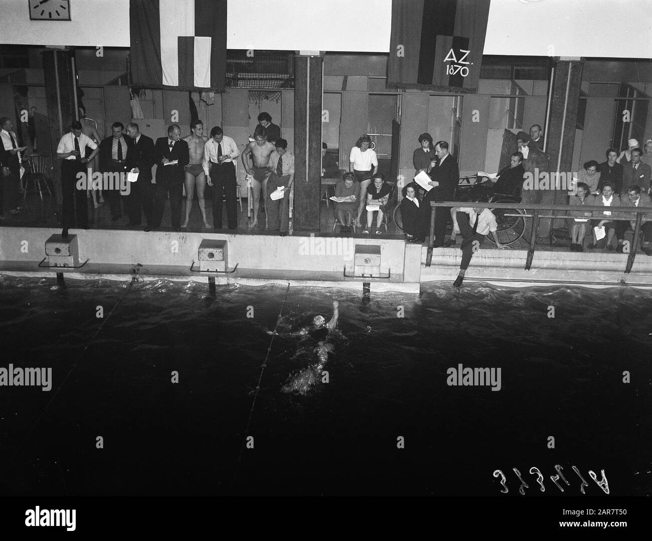 Festa di nuoto Hanny Termeulen Data: 3 dicembre 1949 Parole Chiave: Sport, nuoto Nome Della Persona: Termeulen, Hanny Foto Stock