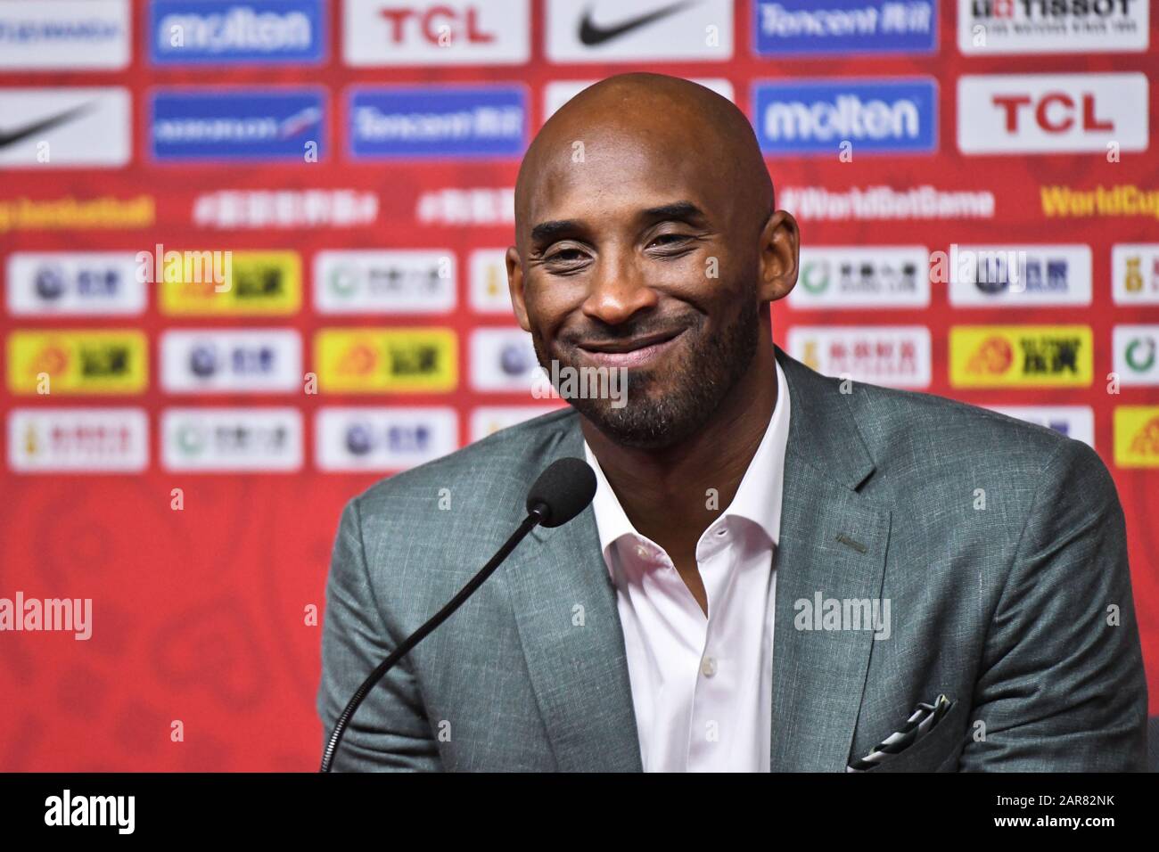 Conferenza stampa di Kobe Bryant. Fiba Basketball World Cup Cina 2019 Foto Stock