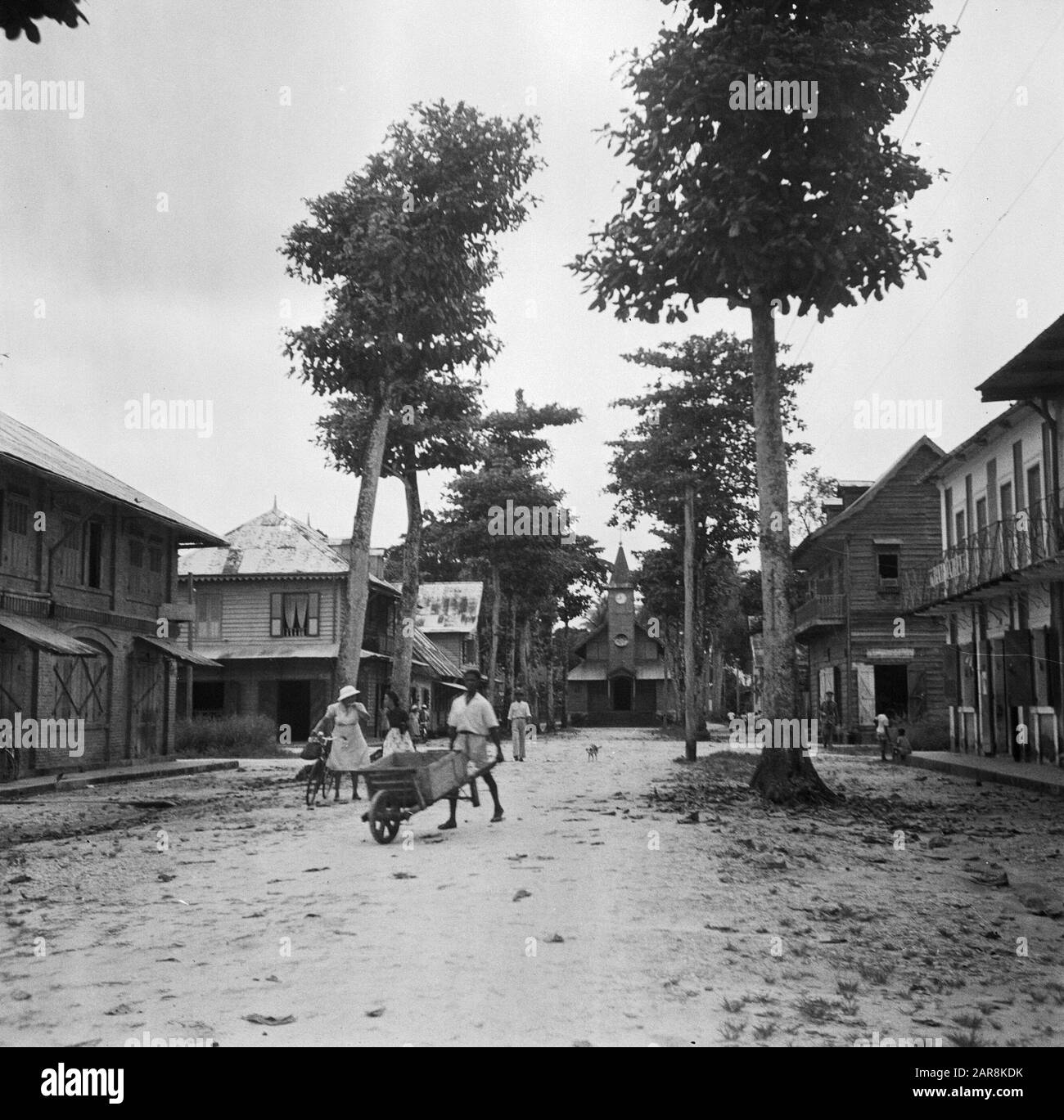 Via a Saint-Laurent-du-Maroni nella Guyana Francese; Foto Stock