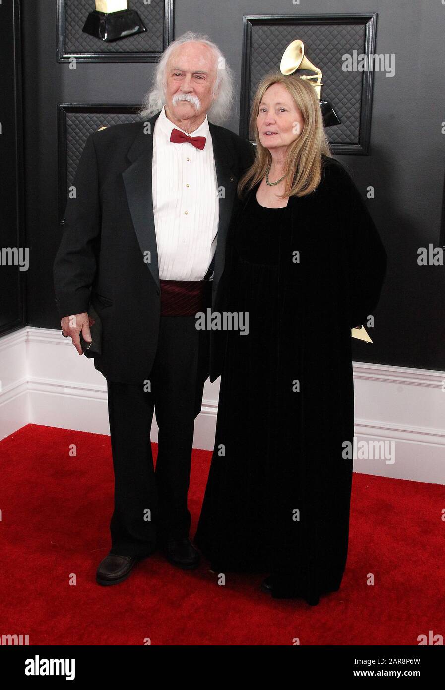 Los Angeles, Stati Uniti. 26th gennaio 2020. David Crosby, Jan Dance. 62nd Premi annuali GRAMMY tenuti presso Staples Center. Photo Credit: AdMedia /MediaPunch Credit: MediaPunch Inc/Alamy Live News Foto Stock