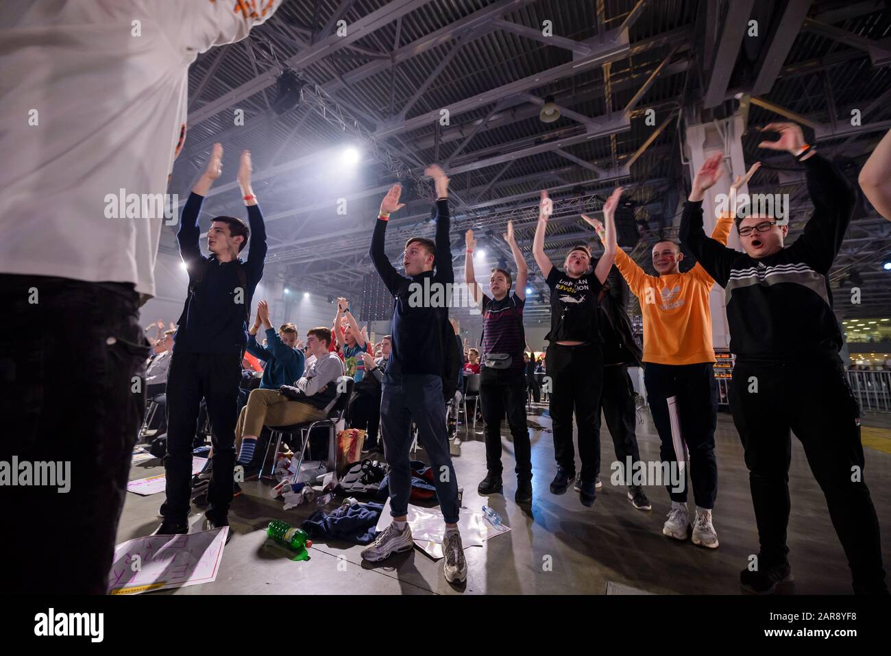 Immagine editoriale di un Counter Strike: offensiva mondiale torneo esports evento. Foto Stock