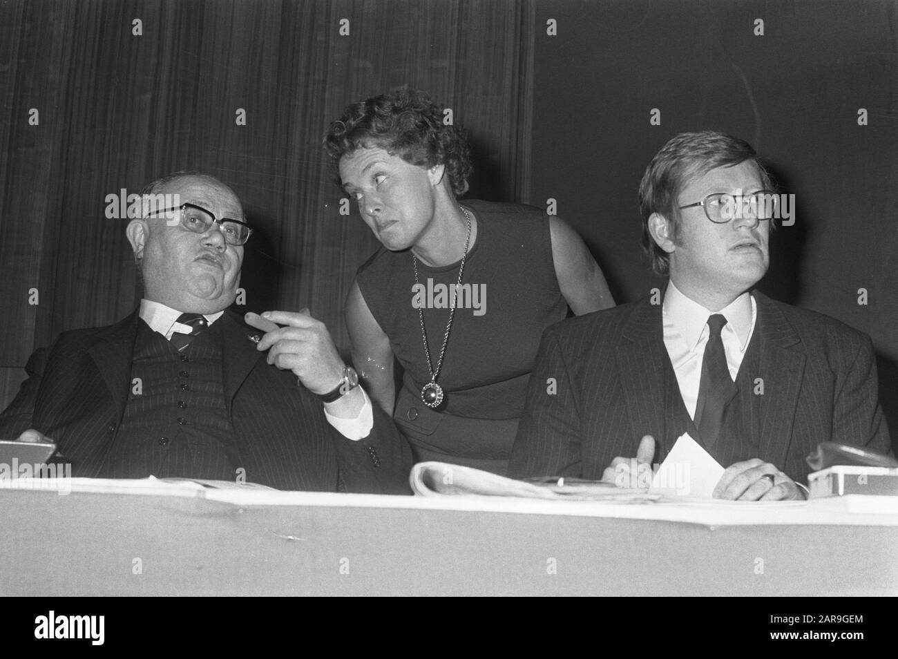 VVD-Head Board meeting a Breda per scegliere il leader tra Van Riel, Van Someren Downer e Wiegel Data: 23 settembre 1972 posizione: Breda Parole Chiave: List trattrattrets Foto Stock