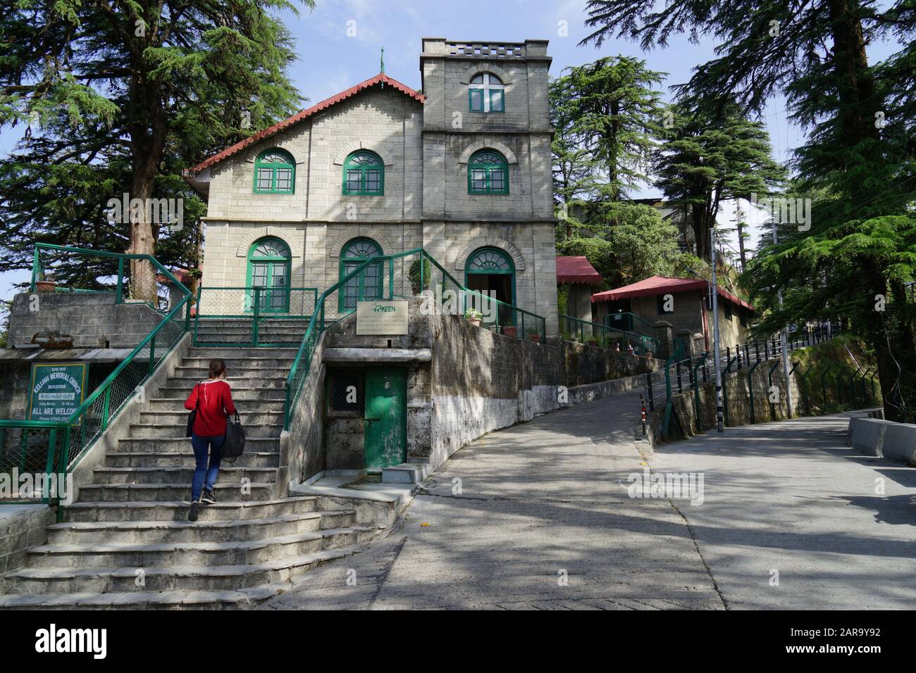 Kellogg Church, Chakkar Road, Landour, Mussoorie, Uttarakhand, India, Asia Foto Stock