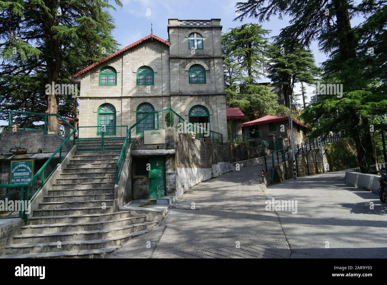 Kellogg Church, Chakkar Road, Landour, Mussoorie, Uttarakhand, India, Asia Foto Stock