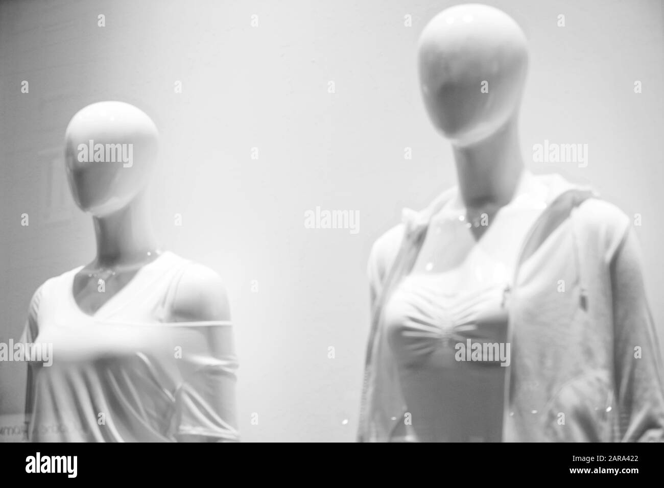 Donna manichino, vetrina negozio, Strasburgo, Alsazia, Francia, Europa Foto Stock